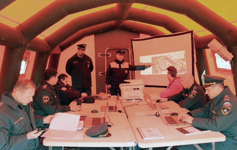 Третий этап Всероссийский командно-штабных учений прошел на территории Восточного административного округа Москвы