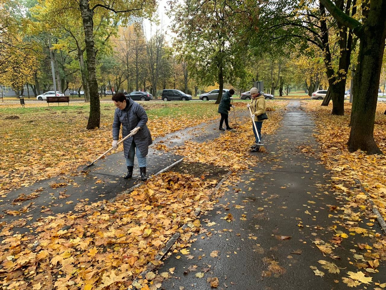 В нашем районе состоялся субботник.